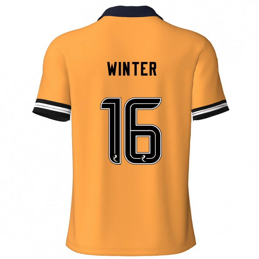 Danxen Pánské Andy Winter #16 Žlutá Černá Domů Hráčské Dresy 2025/26 Dres