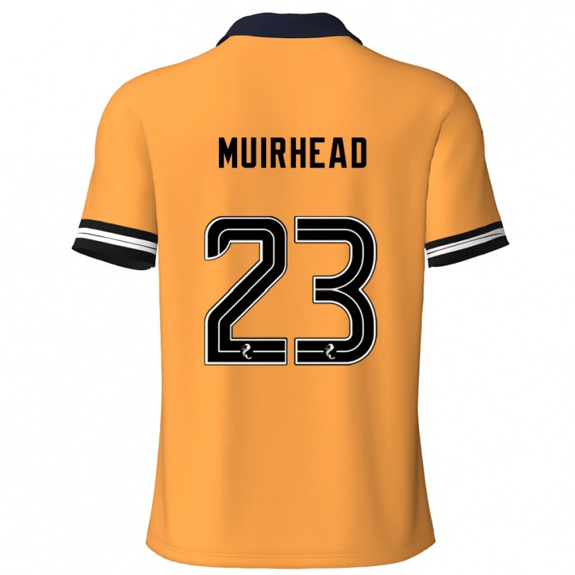 Danxen Pánské Robbie Muirhead #23 Žlutá Černá Domů Hráčské Dresy 2025/26 Dres