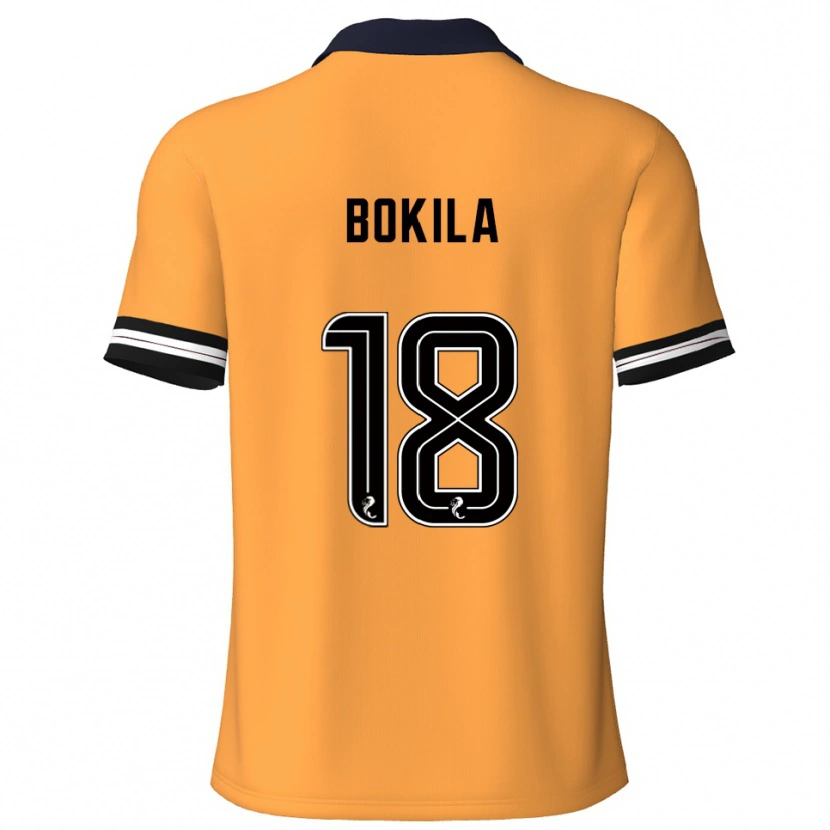 Danxen Pánské Jeremy Bokila #18 Žlutá Černá Domů Hráčské Dresy 2025/26 Dres