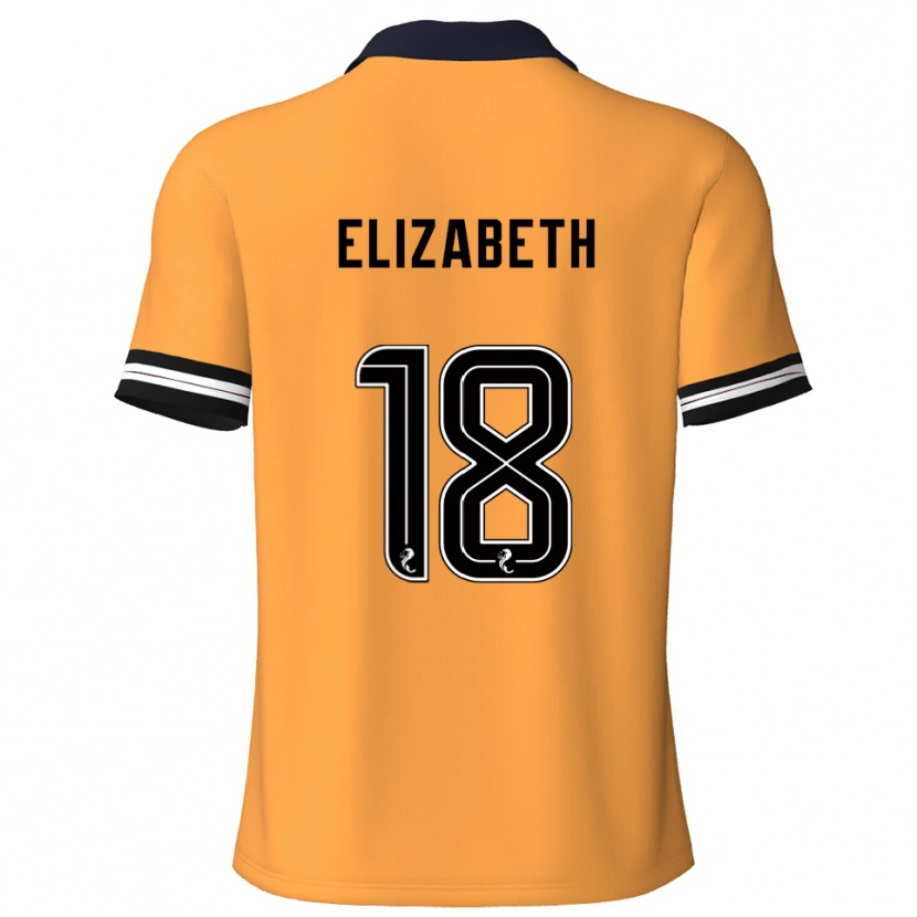 Danxen Pánské Ashley Elizabeth #18 Žlutá Černá Domů Hráčské Dresy 2025/26 Dres