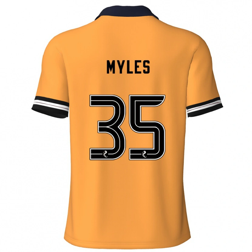 Danxen Pánské Evan Myles #35 Žlutá Černá Domů Hráčské Dresy 2025/26 Dres