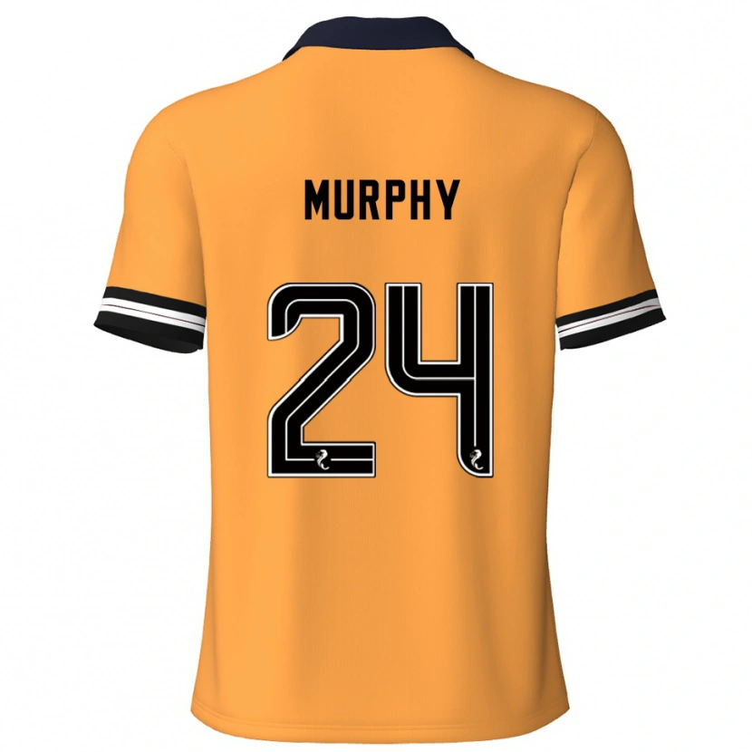 Danxen Pánské Jessica Murphy #24 Žlutá Černá Domů Hráčské Dresy 2025/26 Dres