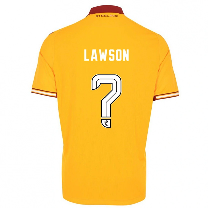 Danxen Pánské Nathan Lawson #0 Žlutá Vínová Domů Hráčské Dresy 2025/26 Dres
