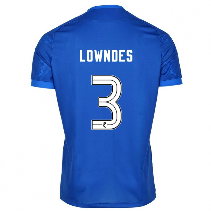 Danxen Pánské Thomas Lowndes #3 Modrá Bílá Domů Hráčské Dresy 2025/26 Dres
