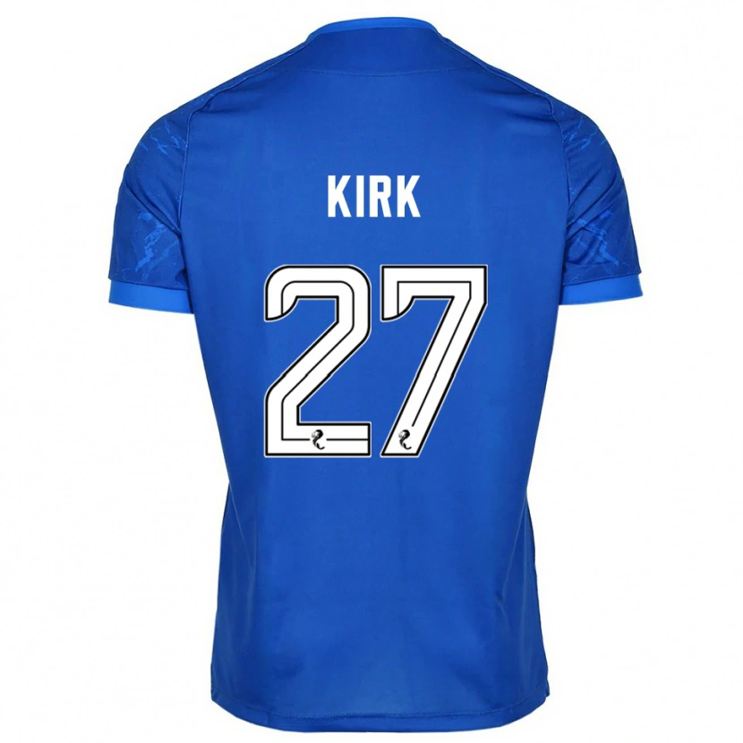 Danxen Pánské Makenzie Kirk #27 Modrá Bílá Domů Hráčské Dresy 2025/26 Dres