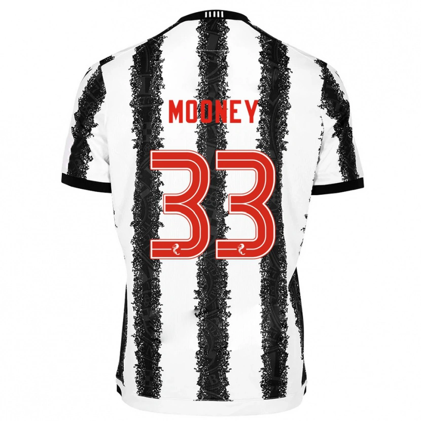 Danxen Pánské Evan Mooney #33 Bílá Černá Domů Hráčské Dresy 2025/26 Dres
