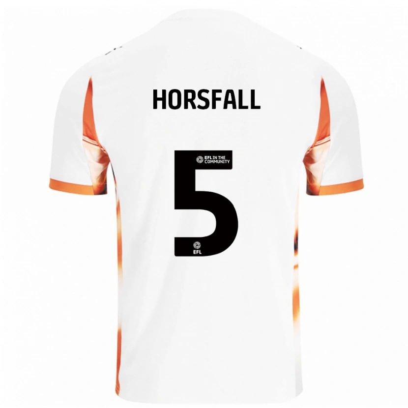 Danxen Pánské Fraser Horsfall #5 Bílá Oranžová Černá Daleko Hráčské Dresy 2025/26 Dres