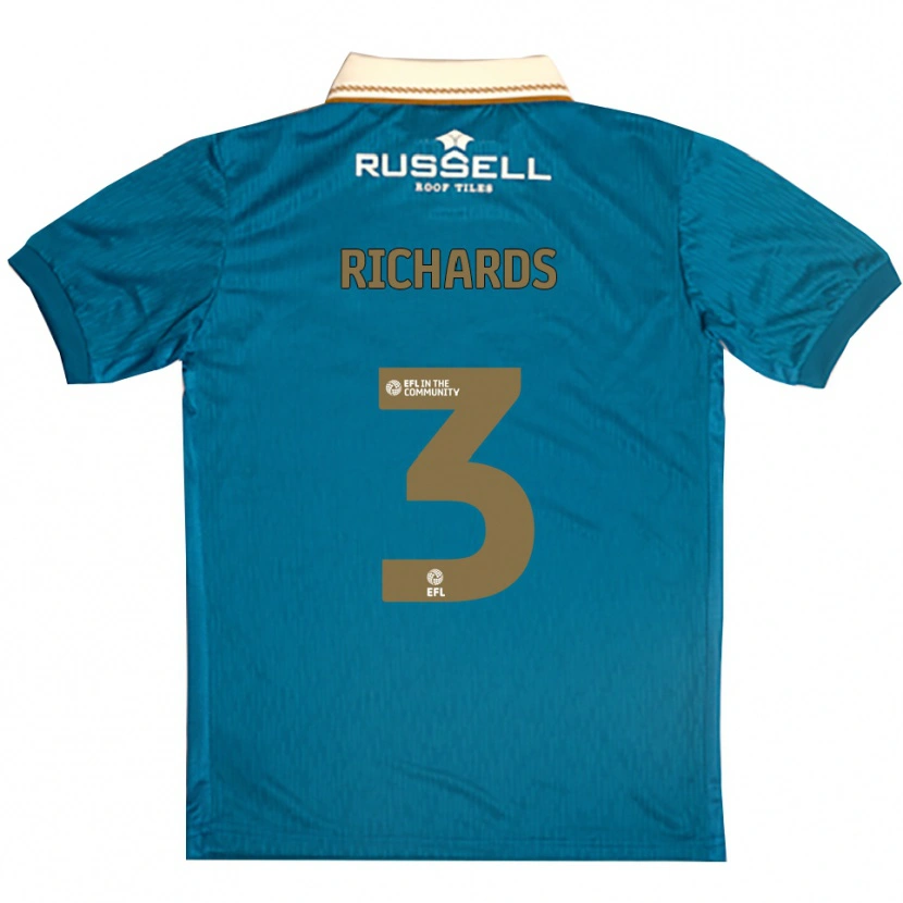 Danxen Pánské Sophie Richards #3 Nebesky Modrá Bílá Daleko Hráčské Dresy 2025/26 Dres