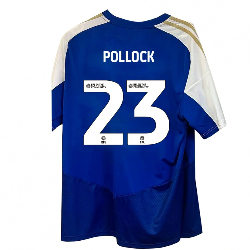 Danxen Pánské Amber Pollock #23 Modrá Bílá Zlatá Daleko Hráčské Dresy 2025/26 Dres