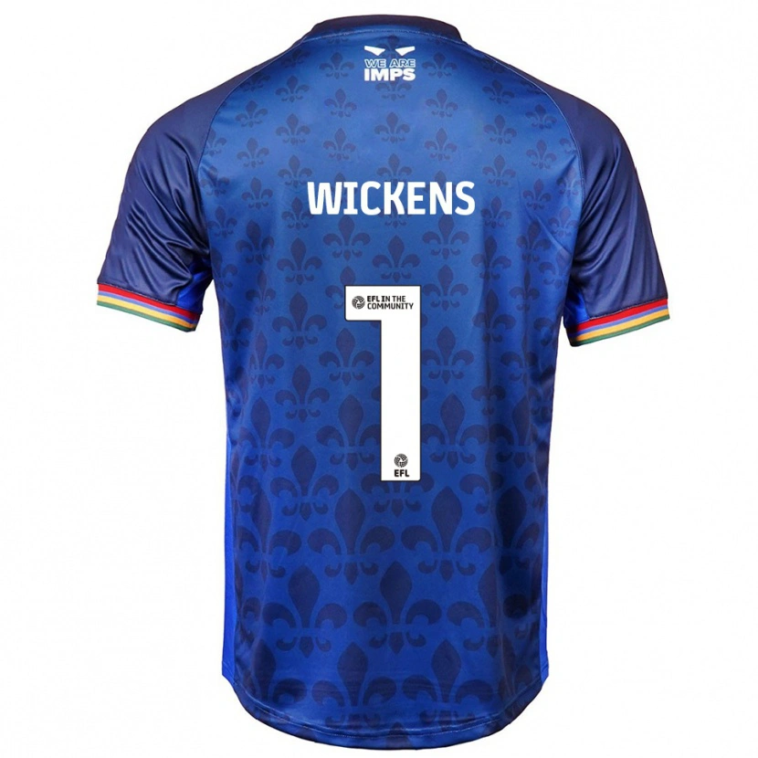 Danxen Pánské George Wickens #1 Modrá Námořnická Daleko Hráčské Dresy 2025/26 Dres