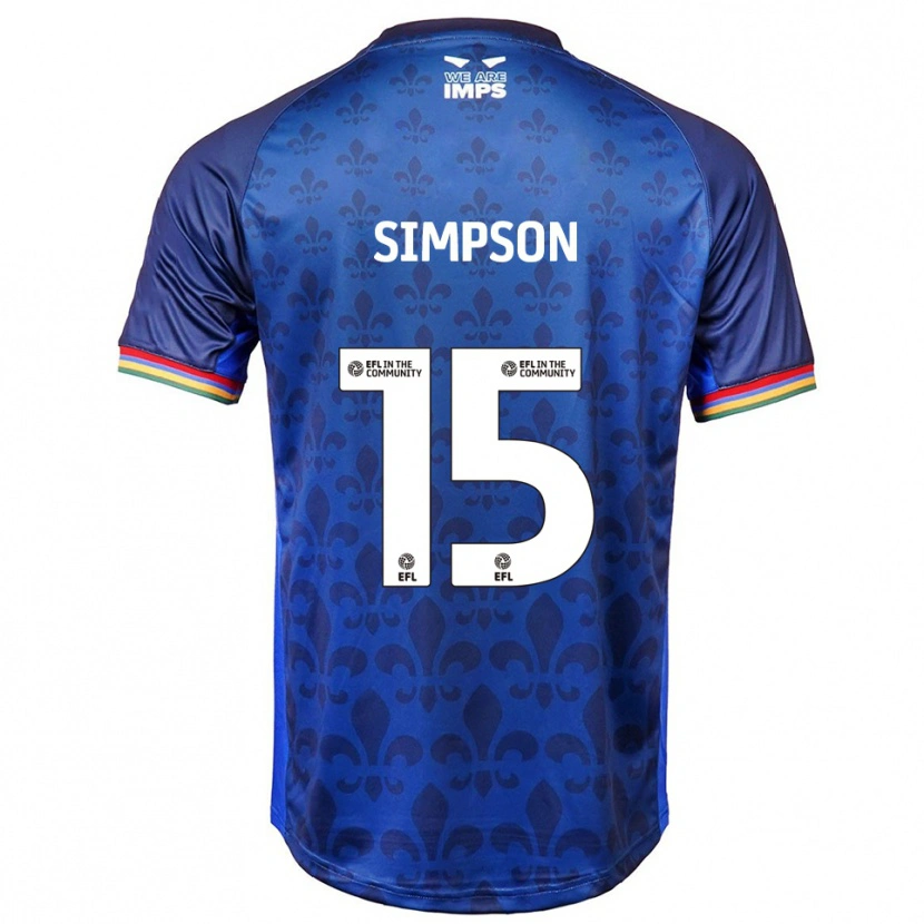 Danxen Pánské John Simpson #15 Modrá Námořnická Daleko Hráčské Dresy 2025/26 Dres