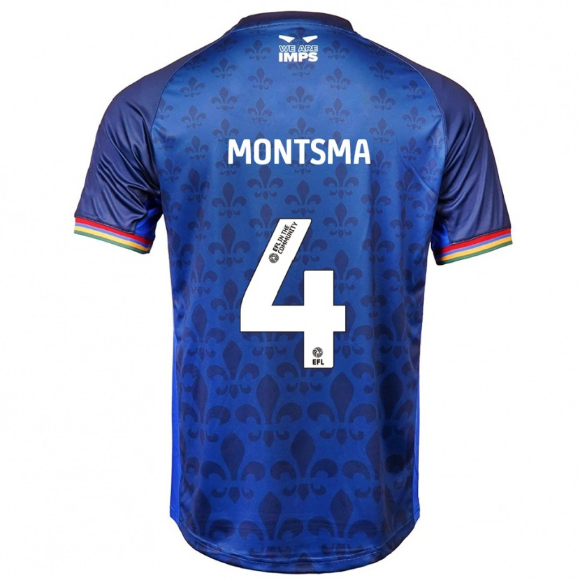 Danxen Pánské Lewis Montsma #4 Modrá Námořnická Daleko Hráčské Dresy 2025/26 Dres
