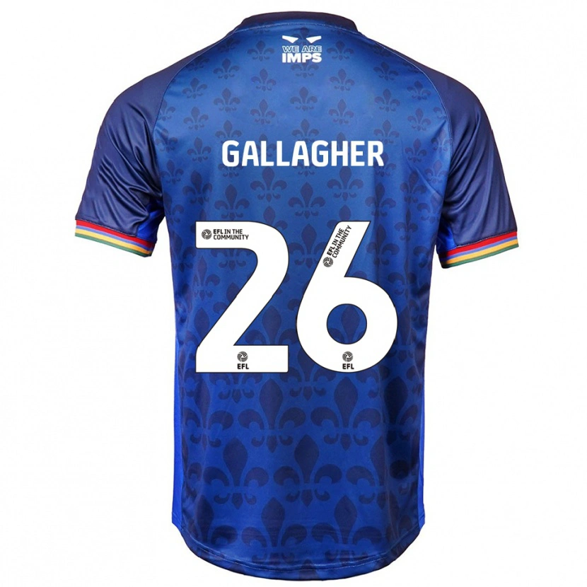 Danxen Pánské Oisín Gallagher #26 Modrá Námořnická Daleko Hráčské Dresy 2025/26 Dres