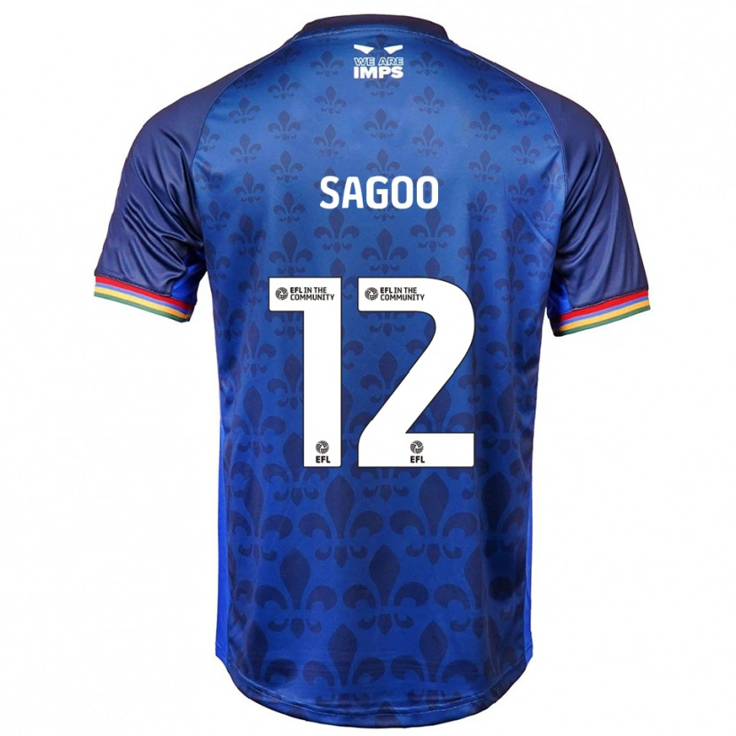 Danxen Pánské Kian Sagoo #12 Modrá Námořnická Daleko Hráčské Dresy 2025/26 Dres