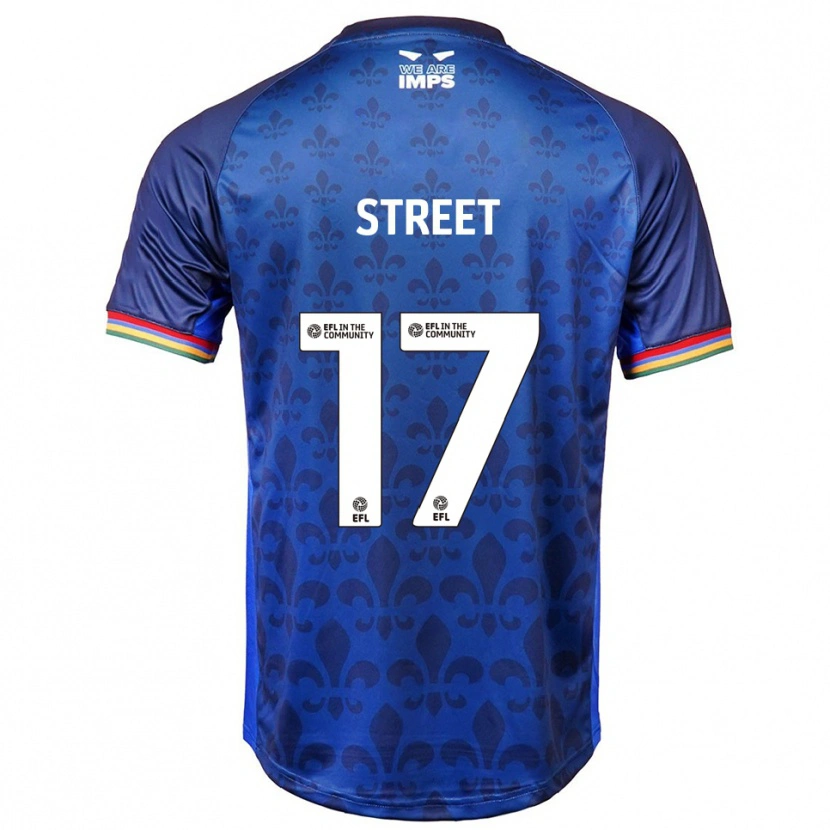 Danxen Pánské Robert Street #17 Modrá Námořnická Daleko Hráčské Dresy 2025/26 Dres