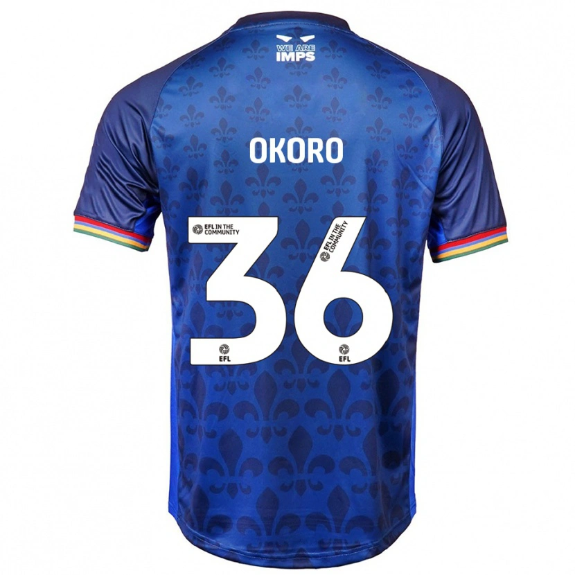 Danxen Pánské Zane Okoro #36 Modrá Námořnická Daleko Hráčské Dresy 2025/26 Dres