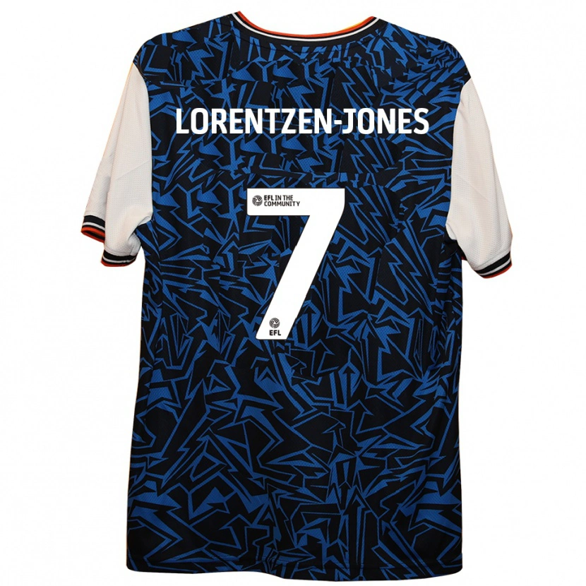 Danxen Pánské Jack Lorentzen-Jones #7 Modrá Černá Bílá Daleko Hráčské Dresy 2025/26 Dres