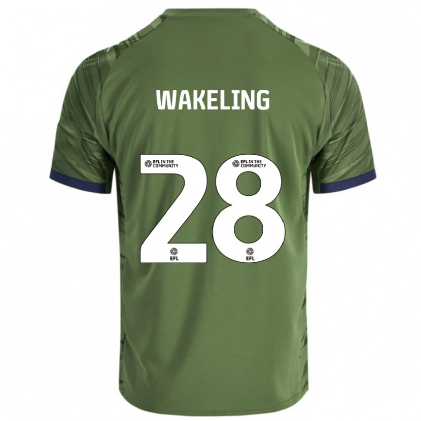Danxen Pánské Jacob Wakeling #28 Zelená Bílá Daleko Hráčské Dresy 2025/26 Dres