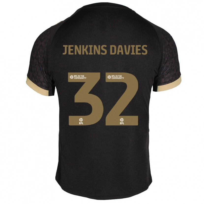 Danxen Pánské Will Jenkins-Davies #32 Černá Zlatá Daleko Hráčské Dresy 2025/26 Dres