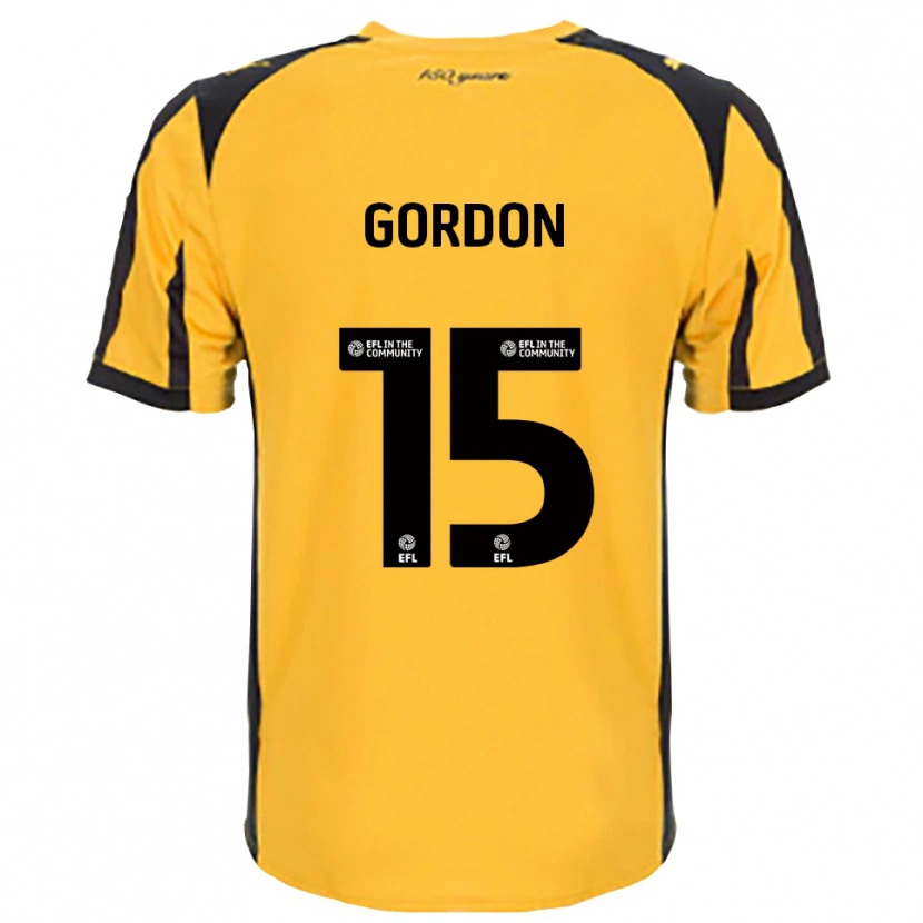 Danxen Pánské Liam Gordon #15 Oranžová Černá Daleko Hráčské Dresy 2025/26 Dres