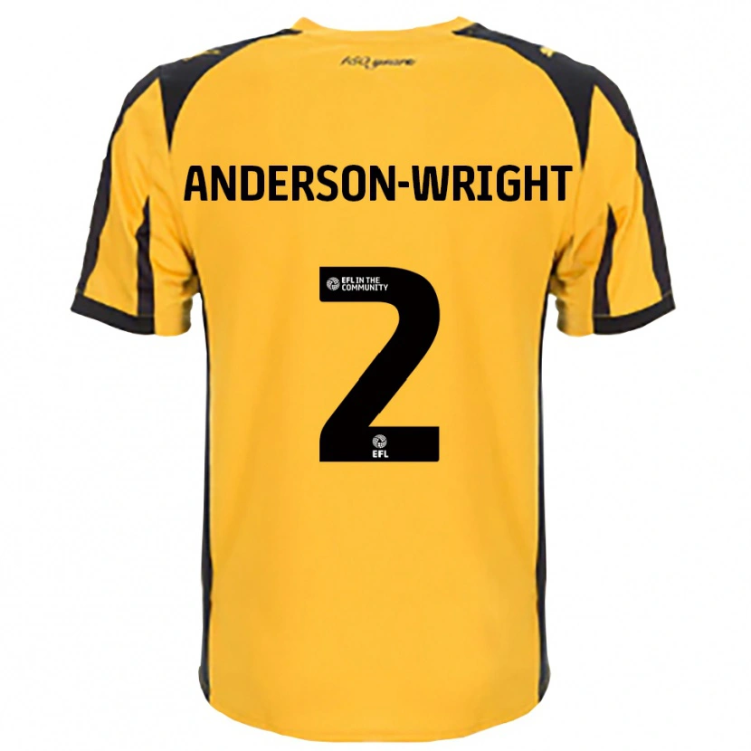 Danxen Pánské Daisy Anderson-Wright #2 Oranžová Černá Daleko Hráčské Dresy 2025/26 Dres