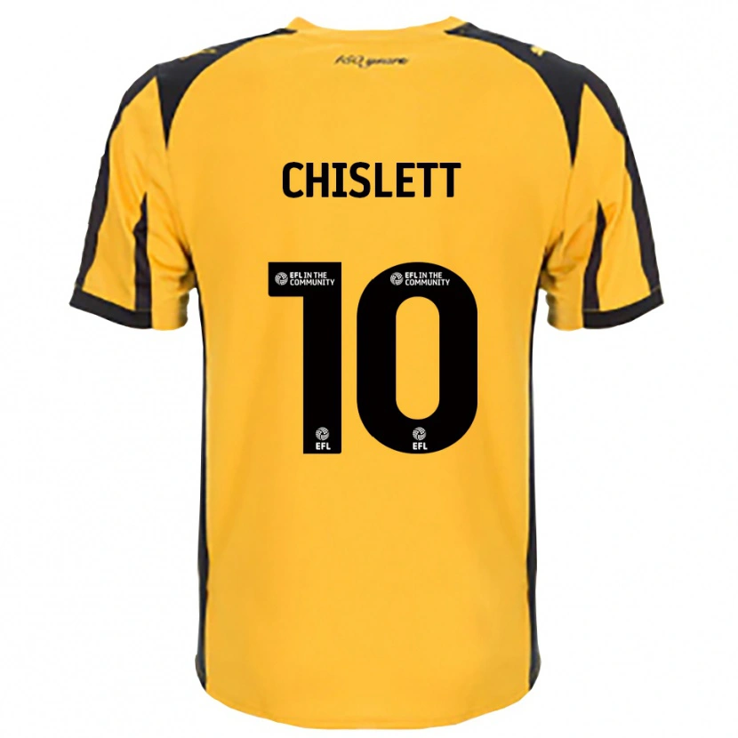 Danxen Pánské Ethan Chislett #10 Oranžová Černá Daleko Hráčské Dresy 2025/26 Dres