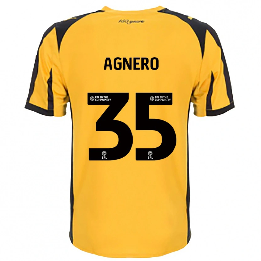 Danxen Pánské Karl Agnero #35 Oranžová Černá Daleko Hráčské Dresy 2025/26 Dres