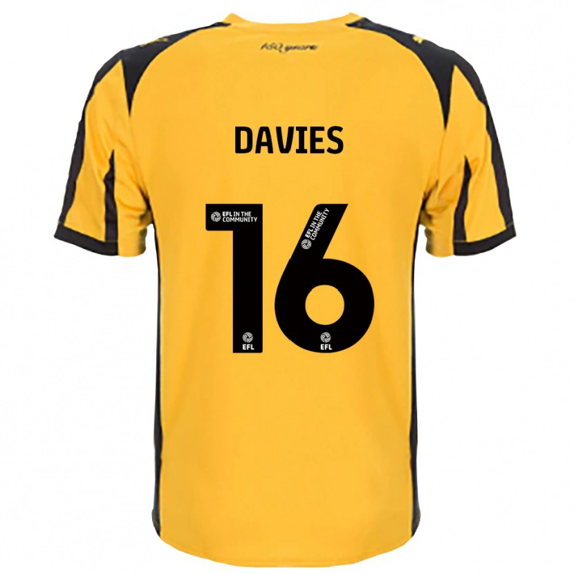 Danxen Pánské Cassie Davies #16 Oranžová Černá Daleko Hráčské Dresy 2025/26 Dres