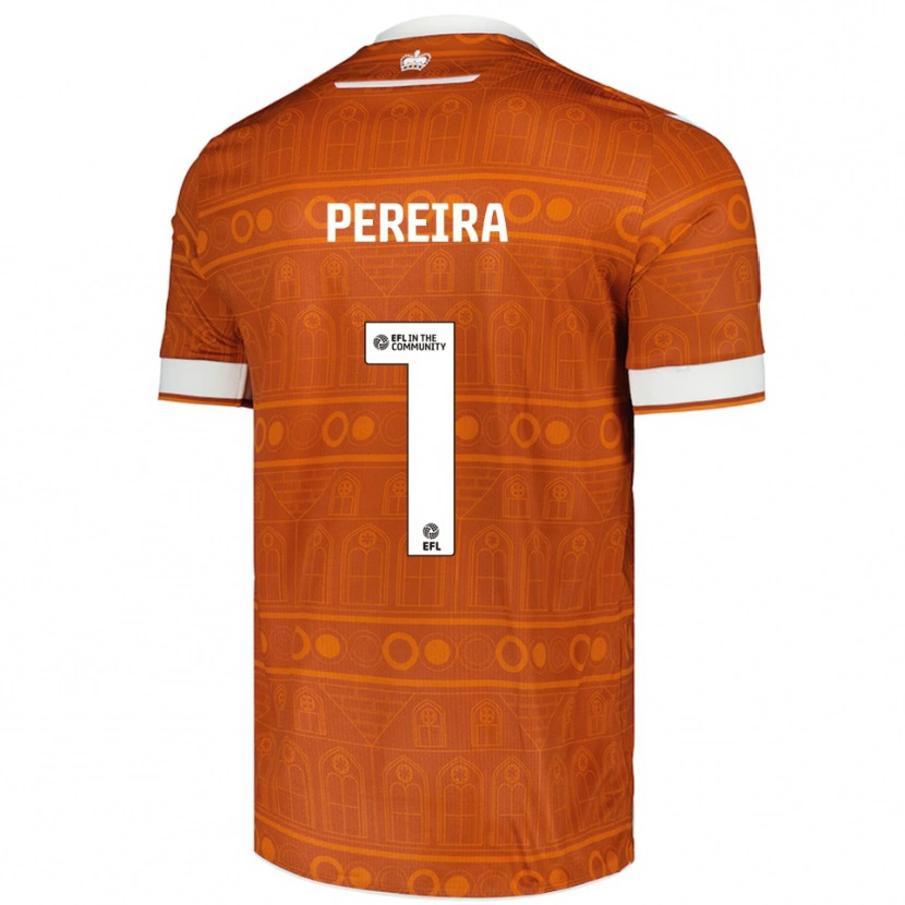 Danxen Pánské Joel Pereira #1 Oranžová Bílá Daleko Hráčské Dresy 2025/26 Dres