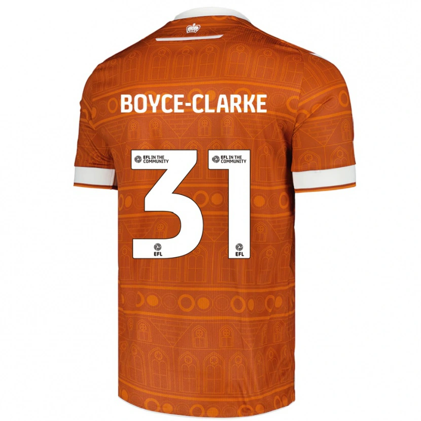 Danxen Pánské Coniah Boyce-Clarke #31 Oranžová Bílá Daleko Hráčské Dresy 2025/26 Dres