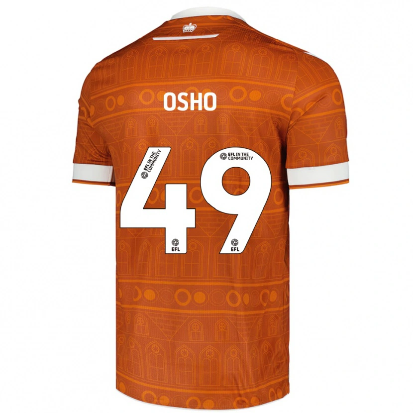 Danxen Pánské Emmanuel Osho #49 Oranžová Bílá Daleko Hráčské Dresy 2025/26 Dres