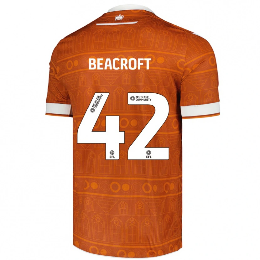 Danxen Pánské Boyd Beacroft #42 Oranžová Bílá Daleko Hráčské Dresy 2025/26 Dres