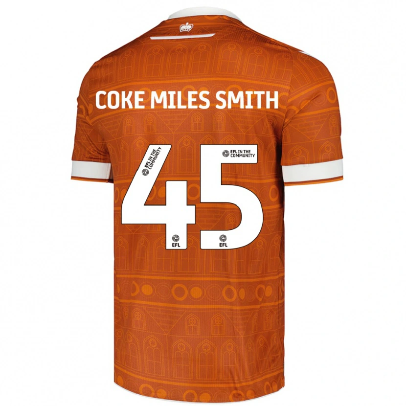 Danxen Pánské Kiyan Coke Miles Smith #45 Oranžová Bílá Daleko Hráčské Dresy 2025/26 Dres