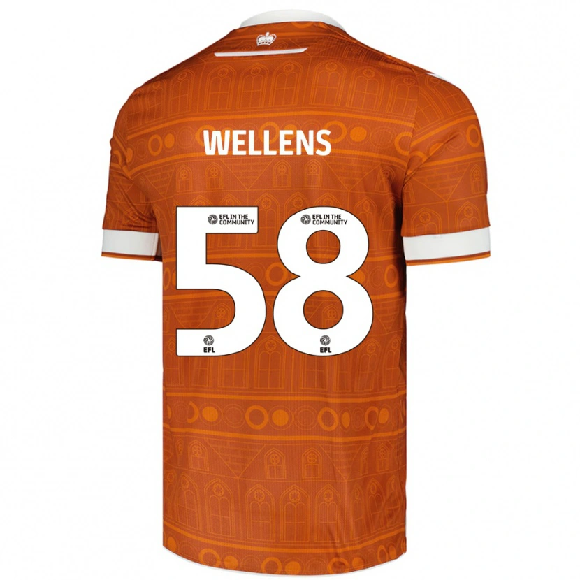 Danxen Pánské Charlie Wellens #58 Oranžová Bílá Daleko Hráčské Dresy 2025/26 Dres