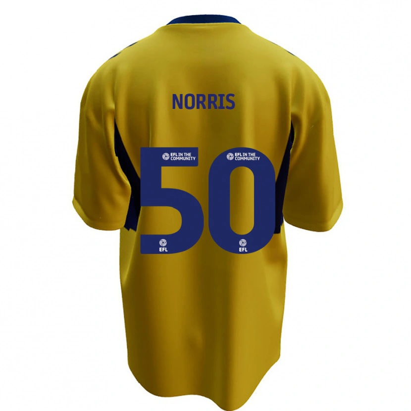 Danxen Pánské Will Norris #50 Žlutá Modrá Daleko Hráčské Dresy 2025/26 Dres