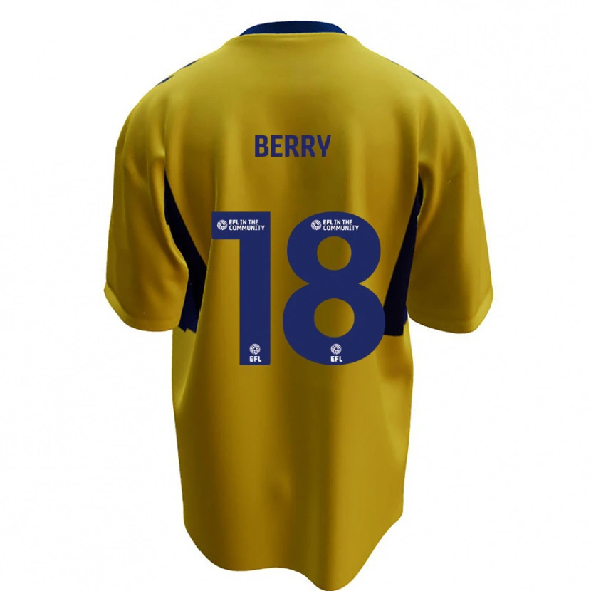Danxen Pánské James Berry #18 Žlutá Modrá Daleko Hráčské Dresy 2025/26 Dres