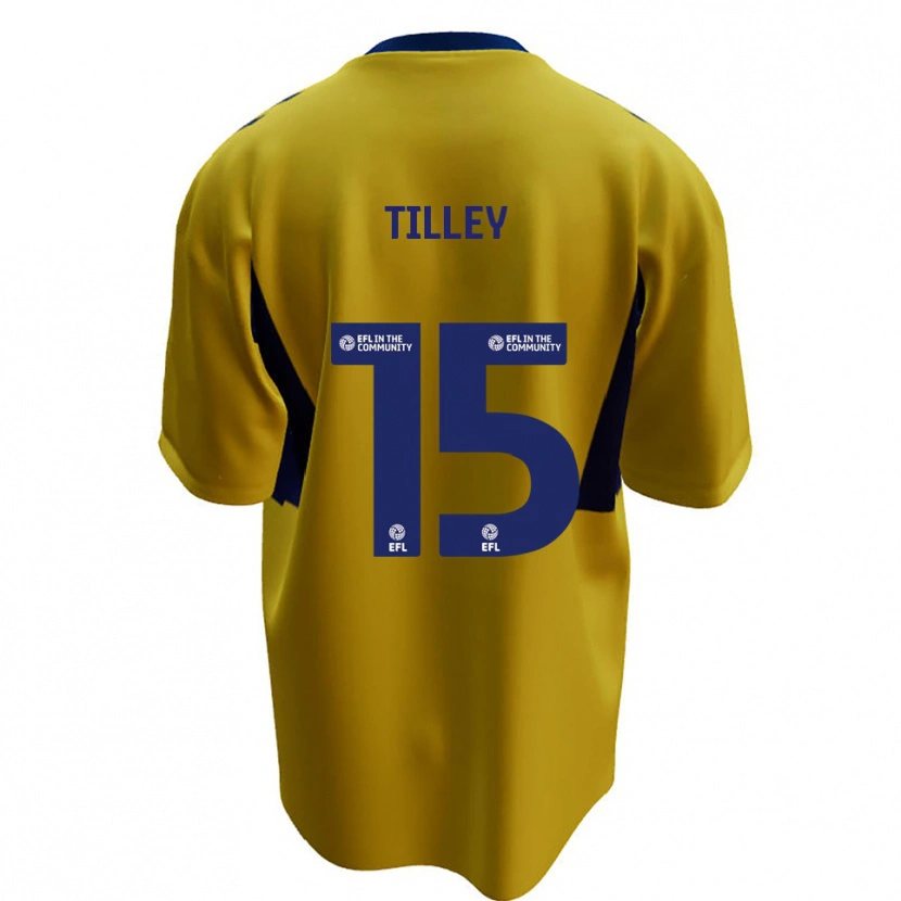 Danxen Pánské James Tilley #15 Žlutá Modrá Daleko Hráčské Dresy 2025/26 Dres