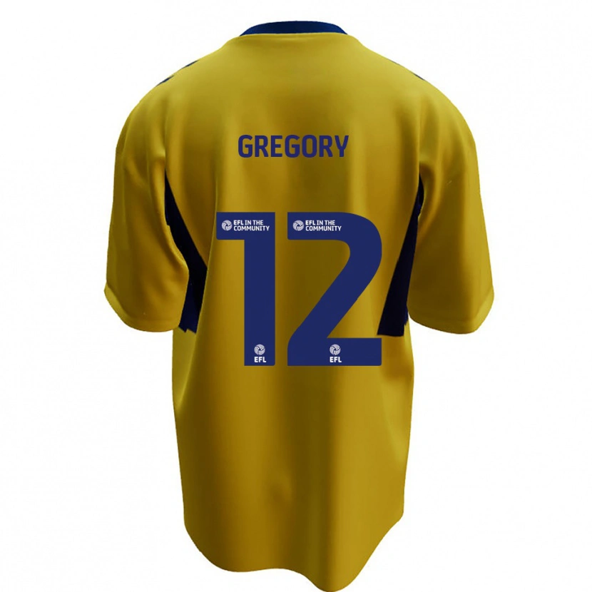 Danxen Pánské Arthur Gregory #12 Žlutá Modrá Daleko Hráčské Dresy 2025/26 Dres