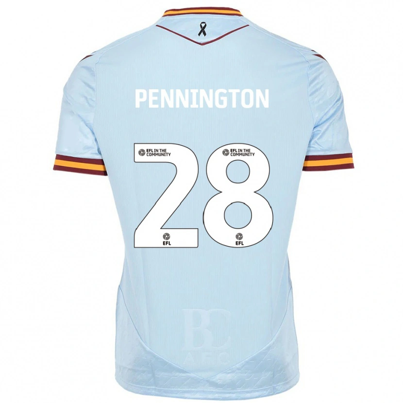 Danxen Pánské Matthew Pennington #28 Nebesky Modrá Daleko Hráčské Dresy 2025/26 Dres