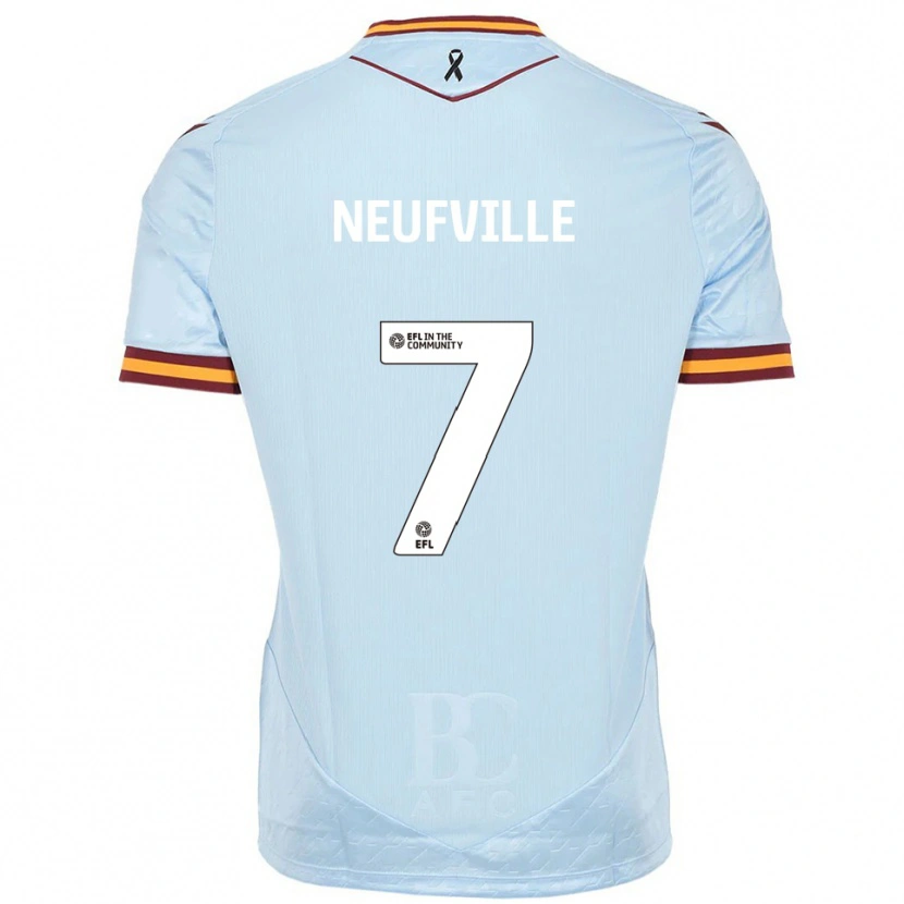 Danxen Pánské Josh Neufville #7 Nebesky Modrá Daleko Hráčské Dresy 2025/26 Dres