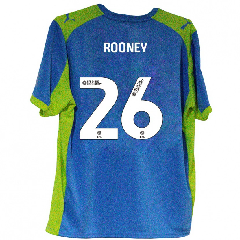Danxen Pánské Shaun Rooney #26 Nebesky Modrá Žlutá Daleko Hráčské Dresy 2025/26 Dres