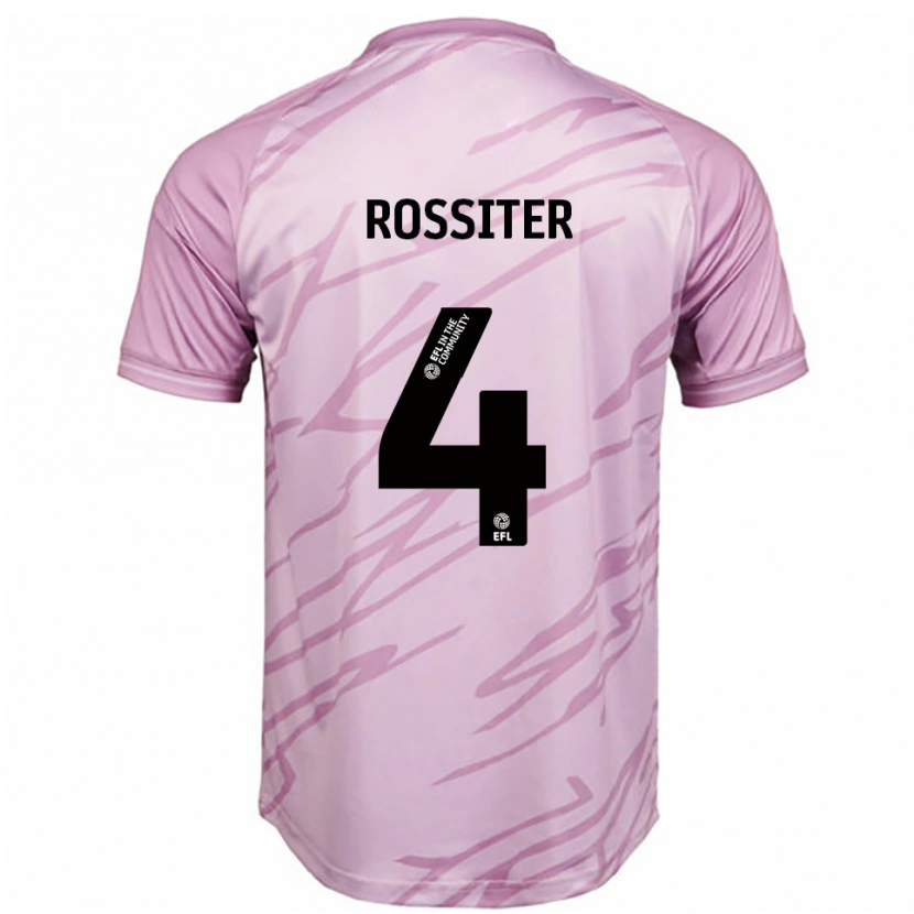 Danxen Pánské Jordan Rossiter #4 Růžová Černá Daleko Hráčské Dresy 2025/26 Dres