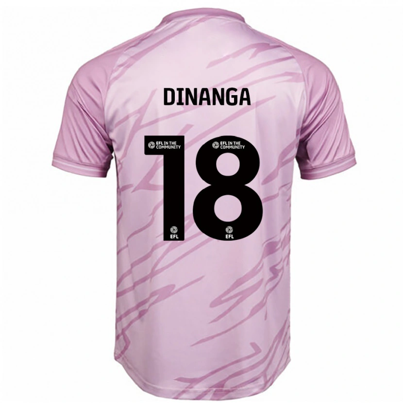 Danxen Pánské Ricardo Dinanga #18 Růžová Černá Daleko Hráčské Dresy 2025/26 Dres