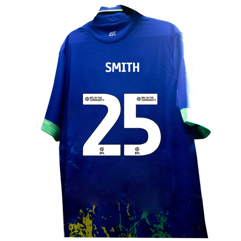 Danxen Pánské Josh Smith #25 Modrá Žlutá Daleko Hráčské Dresy 2025/26 Dres