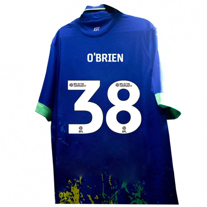 Danxen Pánské Connor O'brien #38 Modrá Žlutá Daleko Hráčské Dresy 2025/26 Dres