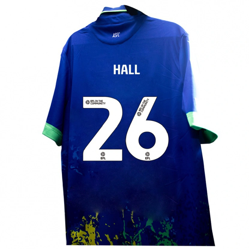 Danxen Pánské Charlie Hall #26 Modrá Žlutá Daleko Hráčské Dresy 2025/26 Dres