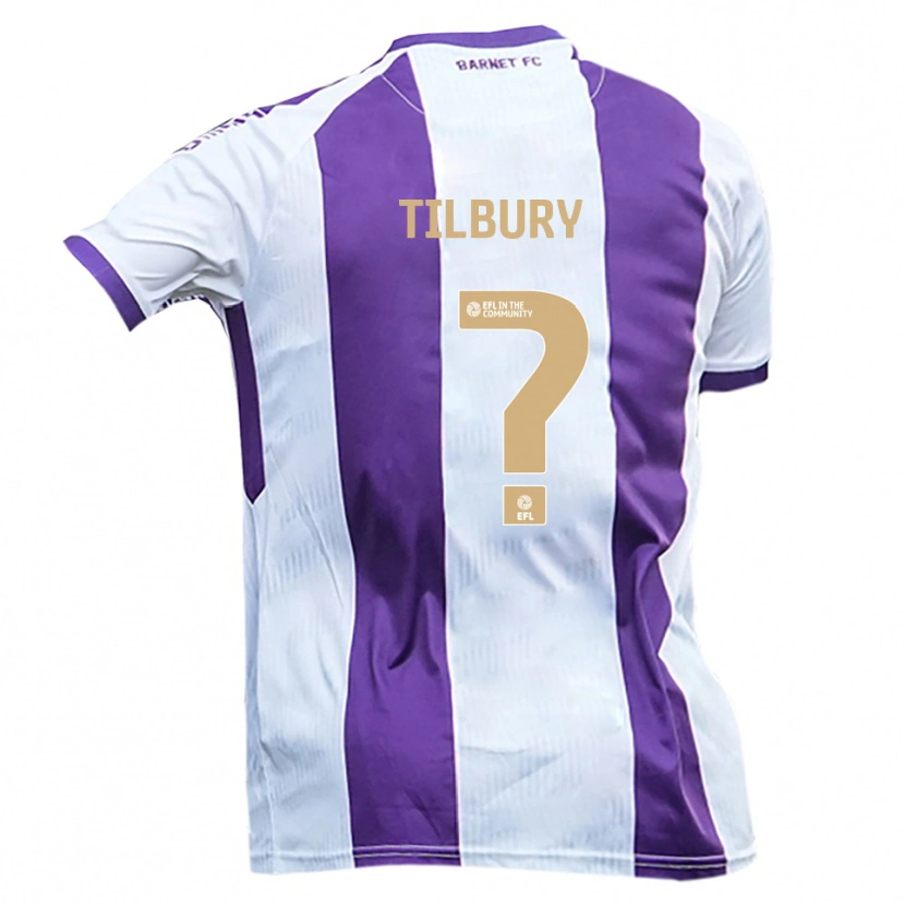 Danxen Pánské Frankie Tilbury #0 Bílá Fialová Daleko Hráčské Dresy 2025/26 Dres