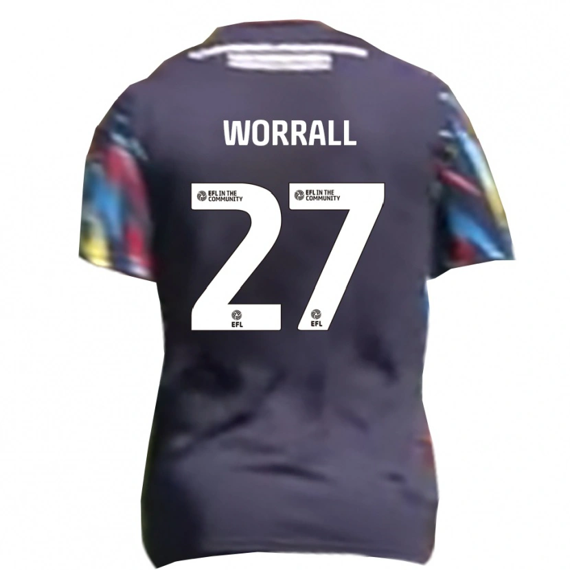 Danxen Pánské David Worrall #27 Námořnická Žlutá Červená Daleko Hráčské Dresy 2025/26 Dres