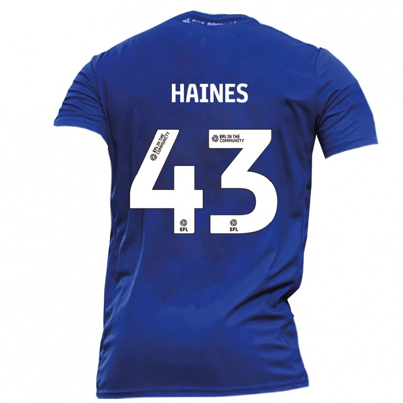 Danxen Pánské Harry Haines #43 Modrá Bílá Daleko Hráčské Dresy 2025/26 Dres