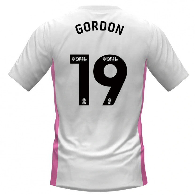 Danxen Pánské Lewis Gordon #19 Bílá Červená Daleko Hráčské Dresy 2025/26 Dres